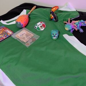 Green and White Soccer Jersey